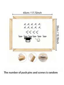 一套DIY木框套装，尺寸40*60厘米/15.75*23.62英寸，可选尺寸：30x40厘米、25x35厘米、35x55厘米、35x45厘米、40x50厘米，松木制成，适用于油画、墙面艺术、钻石画、绘画练习等。