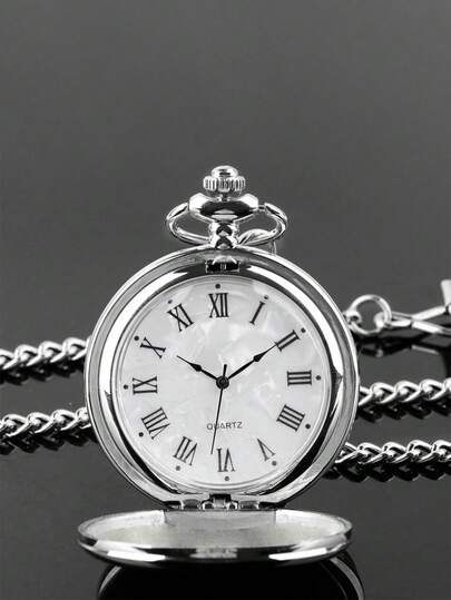 Reloj de bolsillo de cuarzo liso con estilo steampunk, color negro, unisex, regalo de cumpleaños, boda o aniversario