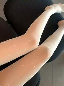 Women's Versatile Opaque Tights, Suitable For Pairing With Skirts - White - View 4