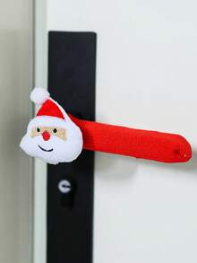 1pc Christmas Door Handle Decorations, Santa Claus Door Handle Gloves, Christmas Tree Decorations, Christmas Decoration Cartoon Protective Covers, Santa Claus Door Handle Gloves, Christmas Tree Decoration Room Protective Covers, Christmas Decoration Pendants, Holiday Party Small Gifts, Room Coverings