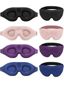 1 Piece 3d Contour Sleep Eye Mask, Lightweight And Comfortable, Ideal For Deep Sleep And Relaxation, Adjustable Soft Eye Mask, Suitable For Yoga, Travel And Daily Use,Eye Mask Cover For Sleeping With Elastic Strap,Shading Blindfold For Women And Men,Vacation Essentials, Mask,Travel Essentials,Eye Mask For Lashes,School,Back To School,Travel,Travel Essentials,Home Essentials,Eye Mask,Sleep Mask