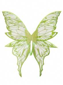 Large Size 4-Leaf Gilded Butterfly Wings/Wing Set, Shiny Transparent Fairy Wings Adult Costume, Angel Wings For Women, Halloween Costume - Multicolor - View 18