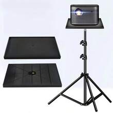 Projector Tripod Stand Foldable Tripod Projector Bracket Adjustable Height - Black - View 8