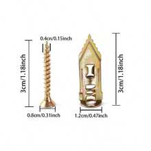 Hollow Wall Anchors, Butterfly Expansion Anchors With Screws, Drywall Screws, Zinc Alloy Expansion Plug Screw Set, For Drywall, Curtain Wall, Plaster Hardware Plugs, Ready To Install! - Multicolor - View 3