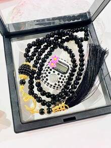 99pcs Faux Pearl 2-Piece Rosary Beads Set With Counter, Popular Item In Middle East, Muslim, UAE, Dubai, Pakistan, Dotted Design - Multicolor - View 27