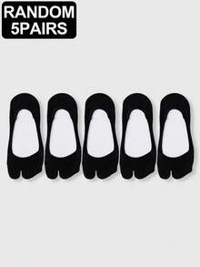 1/5 Pairs Summer Breathable Cotton Thin Toe Separator Invisible Non-Slip Women Ankle Socks