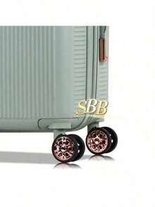 High Quality Carry-On Suitcase, 4 Double Wheels, 360 Degree Rotation, 9kg - Mint Green - View 3