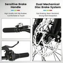 20 Inch Mountain Bike For Kids And Teenagers, High Carbon Steel Frame, Disc Brakes, Durable Wide Tires, Front Suspension, 7-Speed, Ideal For Snow And Off-Road Riding