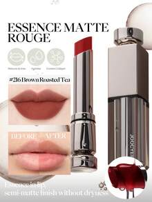 Labial mate velvetine de larga duración JOOCYEE ESSENCE MATTE ROUGE con acabado mate - 216 Té tostado marrón - Ver 2