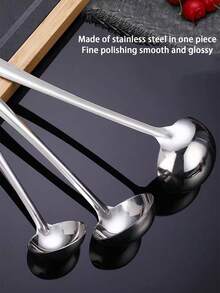 1/2/5 Stücke Edelstahl Suppenkelle, Topfkelle, dicke Löffel für gewerbliche Gastronomie, Zuhause Suppenlöffel