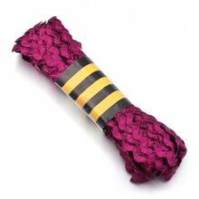 1 Rolle metallisches S-förmiges gewelltes strukturiertes Satinband, Polyester-Spitzenrand, geeignet für DIY-Kleidungszubehör, Nähen von Kleidungsrändern, Halsketten, Taschen, Hutmaterialien, Basteldekorationen, Matrosengürtel, Vorhänge, Patchwork, Hochzeit, Weihnachtsdekorationen - Verschiedenfarbig - View 16