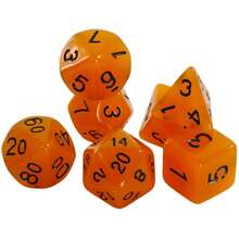7pcs Glow-In-The-Dark Dice Set, Including Velvet Bag, Suitable For Board Games And Math Learning, Great Gift For Halloween And Christmas