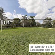 Red de voleibol portátil de 9,5 x 1 m, duradera y adecuada para uso en interiores y exteriores en playas, piscinas, etc.