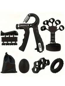 7 件套握力训练器套装，用于手部力量训练、手臂和腕部锻炼健身器材健身房配件、运动、健身、家庭锻炼