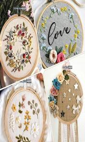 3pcs Embroidery Hoop 4_5_6 Inch Circle Cross Stitch Hoop And Bamboo Frame Round Adjustable Embroidery Hoops Set For Cross Stitch Ornament And Art Craft Sewing