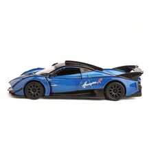Burago RMZ1:36 Pagani Huayra R Simulation Alloy Car Model, Children's Toy Car, Retractable Door Swing, Sliding Car Model, Boys' Toy