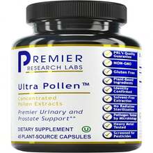 Premier Research Labs UltraPollen - Bee Pollen Supplement, Rye Pollen Extract, Prostate Health, Bee Pollen Extract From Rye Flower With Amino Acids, Supplement For Men &Amp; Women- 45 Vegetarian Capsules - 白色的 - 查看 1