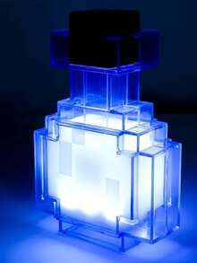 Minecraft 1 Commemorative Edition Minecraft Series Potion Night Light - 8 Color Styles Decoration, USB Rechargeable, Suitable For Bedroom Decoration And Relaxation, Perfect For Sleep/Computer Room Christmas And Birthday Gifts, Suitable For Teenagers And Adults, And For Themed Parties.