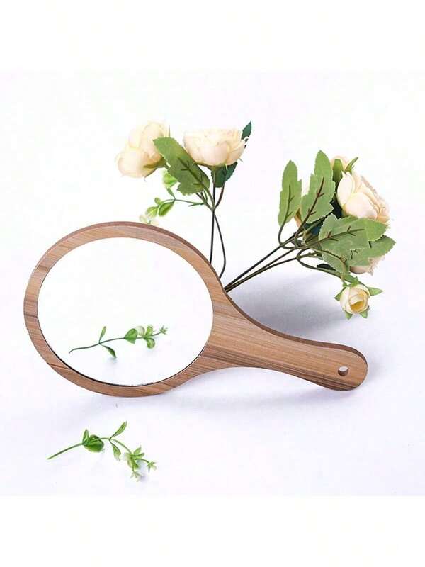 [Christmas Gift] Vintage European Style Makeup Mirror - Lightweight Luxury Wall-Mounted/Handheld Dual-Use, Elegant Home Decor Mirror, Suitable For Vanity & Bathroom, Creates A Warm Ambiance! Portable Makeup/Cosmetic Mirror