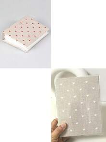 1pc 6" Red Heart Shaped Photo Album, Can Hold Up To 100pcs 6" Photos, Postcards, Memorabilia, Baby Photos Storage,Back To School,School Supplies - Multicolor - View 13