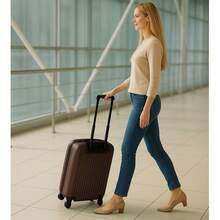 10kg Carry-On Suitcase With 360° Wheels For Airplanes Anac Expandable - Óxido marrón - Ver 5