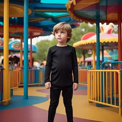 Conjunto Calça e Blusa Térmicas Infantil Unissex Manga Comprida