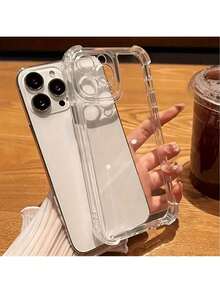 Protective Cases Compatible With Iphone 16/16 Pro Max/16 Pro/16 Plus/15/15 Pro Max/15 Pro/15 Plus/14/14 Pro/14 Plus/14 Pro Max/13/13 Pro/13 Pro Max/12/12 Pro/12 Pro Max/11/11 Pro/11 Pro Max/X/XS/XR/XS Max/7/8/SE2/7 Plus/8 Plus 4G Models. Minimalist Design, Soft Material, Waterproof, Drop-Resistant, Impact-Resistant, And Scratch-Resistant. - Multicolor - View 2