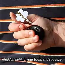 1pc Black Fart Sound Maker - Realistic Soft Rubber Toy, Durable Synthetic Rubber Product, Perfect For Parties, Gifts, And Pranking Friends, Suitable For Halloween Pranks And Mischief