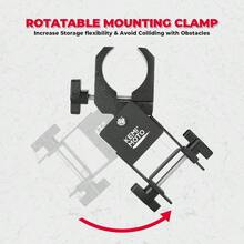 Soporte para Cinturn de Transmisin para UTV, Montura Universal de Cinturn Compatible con Barras de Proteccin de 1.5u201D - 2u201D Compatible con RZR, Can Am, Mule - Negro - - Ver 4