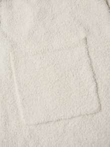 1 pieza Cárdigan de punto de unicolor para mujer con un bolsillo, manga larga, adecuado para citas por la noche, vacaciones, uso diario, fiestas de cumpleaños, viajes, té, aeropuerto, regreso a clases, otoño/invierno