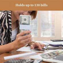 30/50/100pcs Brown Kraft Paper Cash Straps, Self-Adhesive Bill Bundling Bands For Cash Packaging And Money Organization - Multicolor - View 9