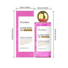 OceAura Shimmer Body Oil 90ml Body Glow Oil With Hyaluronic Acid And Argan Autumn Fall Skin Care Restful Legs Glotion For Halloween Makeup Looks Skeleton And Pumpkin Spider Party Themes - 粉色 - 查看 10
