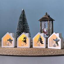 DIY 树脂模具 6 腔空心房屋装饰模具、家居装饰烛台、环氧树脂、石膏、硅胶模具 - 白色 - 查看 7