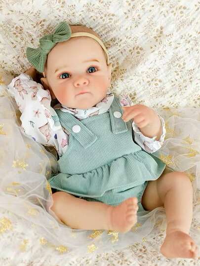 Bebê Reborn Ana realista cabelo pintado - Mundo Kids