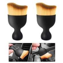 1pc Car Cleaning Brush - Ultra Soft Bristles, Gentle Cleaning, Multi-Functional Dusting Tool Suitable For Car Interior, Deep Cleaning Hard-To-Reach Areas, Essential Car Care Accessory. Car Interior Dusting Brush, Car Interior Cleaning Soft Brush, Car Interior Detailing Brush, Suitable For Cleaning Car Interior - Random Style - View 1