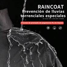 Impermeable Motociclista Reflejante con Capucha, Alta Calidad Chubasquero  Reflectante para Mujer y Hombre, Conjunto de Impermeables para Moto con Cubrezapatos - Grande + Rojo - Ver 4