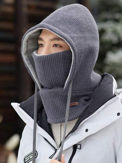 قبعة بلاكلافا مبطنة بالفليس للرجال والنساء في فصل الخريف والشتاء، قبعة صوفية دافئة، قناع تزلج قابل للغسيل مناسب للاستخدام اليومي