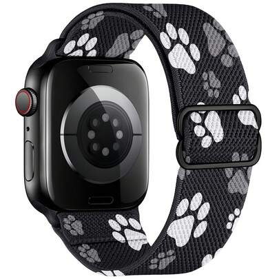 Stretchy Nylon Band Compatible With Apple Watch Series 10 9 8 7 46mm 45mm 42mm 41mm Ultra 2 Band 49mm Series 6 5 4 SE 44mm 40mm Series 3 2 1 38mm Men I Watch Bands Women Elastic Solo Loop Strap