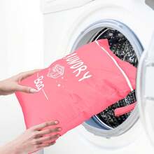 Large Travel Laundry Bag, Wet Dry Bag, Drawstring Washable Bag For Dirty Clothes, Swimwear, Gym Clothes, Available In Blue, Pink, Black, Gray