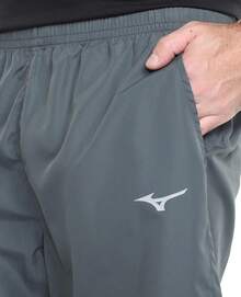 Mizuno Big Logo Men's Bermuda Shorts - Light Gray - Light Grey - View 3