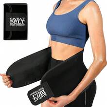 ZPP Waist Trainer For Women And Men, Neoprene Sweat Band Waist Trimmer Belt Slimming Stomach Wrap For Workout - Black/White - View 1