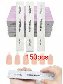 20Pcs Rectangle Nail Files 100/180Double Sided Emery Board Washable Emery Boards Reusable Nail Buffers Manicure Tools For Natural Nails Acrylic Nails Home And Salon Use,Nail Supplies,Nail Tools,Nail Art Tools,Back To School,Nails,Nail Tools For Press On Nails - Dusty Purple - View 18