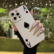 Funda de teléfono de alta gama con patrón Blade Ace y animación impresa en UV, funda de protección creativa personalizada elegante y sencilla, a prueba de golpes y resistente a caídas, resistente a las manchas y duradera, adecuada para  17/17 Pro/17 Pro Max/17 Air/ 16/16 Pro/16 Pro Max/16 Plus/ 15/15 Pro Max/15 Pro/15 Plus/ 14/14 Pro/14 Plus/14 Pro Max/ 13/13 Pro/13 Pro Max/12/12 Pro/12 Pro Max/11/11 Pro/11 Pro Max/XR/X/XS/XS Max. Es el regalo de cumpleaños perfecto para novias, novios, esposos, esposas, amigos o para uno mismo, innovador y a la moda, adecuado tanto para hombres como para mujeres.Mini protección de 360 grados - el mejor regalo de cumpleaños para niños - Blanco 1950 - Ver 4