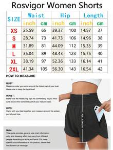 Casual High-Waisted Cycling Shorts, Suitable For Gym Workouts, Cycling, And Running. Women's Style Sport Women's Athletic Shorts Solid Color High Waisted Running Shorts Gym Workout Shorts With Pockets For Workout, Running, Fitness, Comfortable For Commute & Outdoor - Hồng hồng - Xem 3