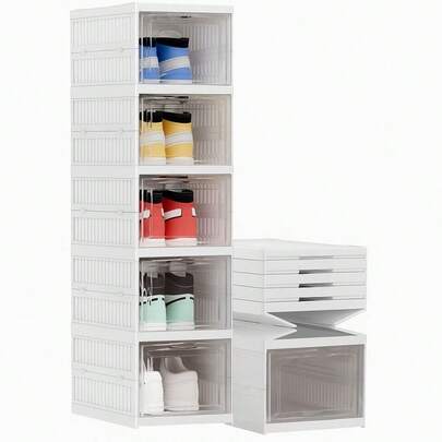 Sapateira Vertical Caixa Sapato Tênis 6 Andares Empilhável