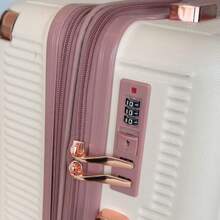 10kg Carry-On Luggage With 360° Wheels Travel Hand Luggage - 米色 - 查看 5