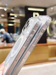 Transparent Soft Gel Ma Gnetic Charging Case | Ma G Compatible, Shockproof & Slim Compatible With IPhone