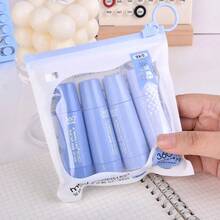 4pcs/Set Double Sided Adhesive Tape Roller, Swivel Telescopic Head, Adult Scrapbooking Supplies, Scrapbook Photo Tape For Scrapbooking, Handbooking, Card Scrapbooking Journals And Crafts Back To School