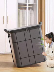 1 pieza Bolsa de almacenamiento de ropa plegable de gran capacidad, organizador de artículos del hogar y ropa, bolsa multifuncional para edredones y ropa, organizador de dormitorio universitario, contenedores de almacenamiento de ropa con asa reforzada, artículos esenciales para mudanza, regreso a la escuela y dormitorio