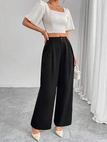 بنطلون نسائي أنيق وكاجوال بأكمام ناقصة للتنقل والخروجات والمواعيد والمكتب (خريف وشتاء)